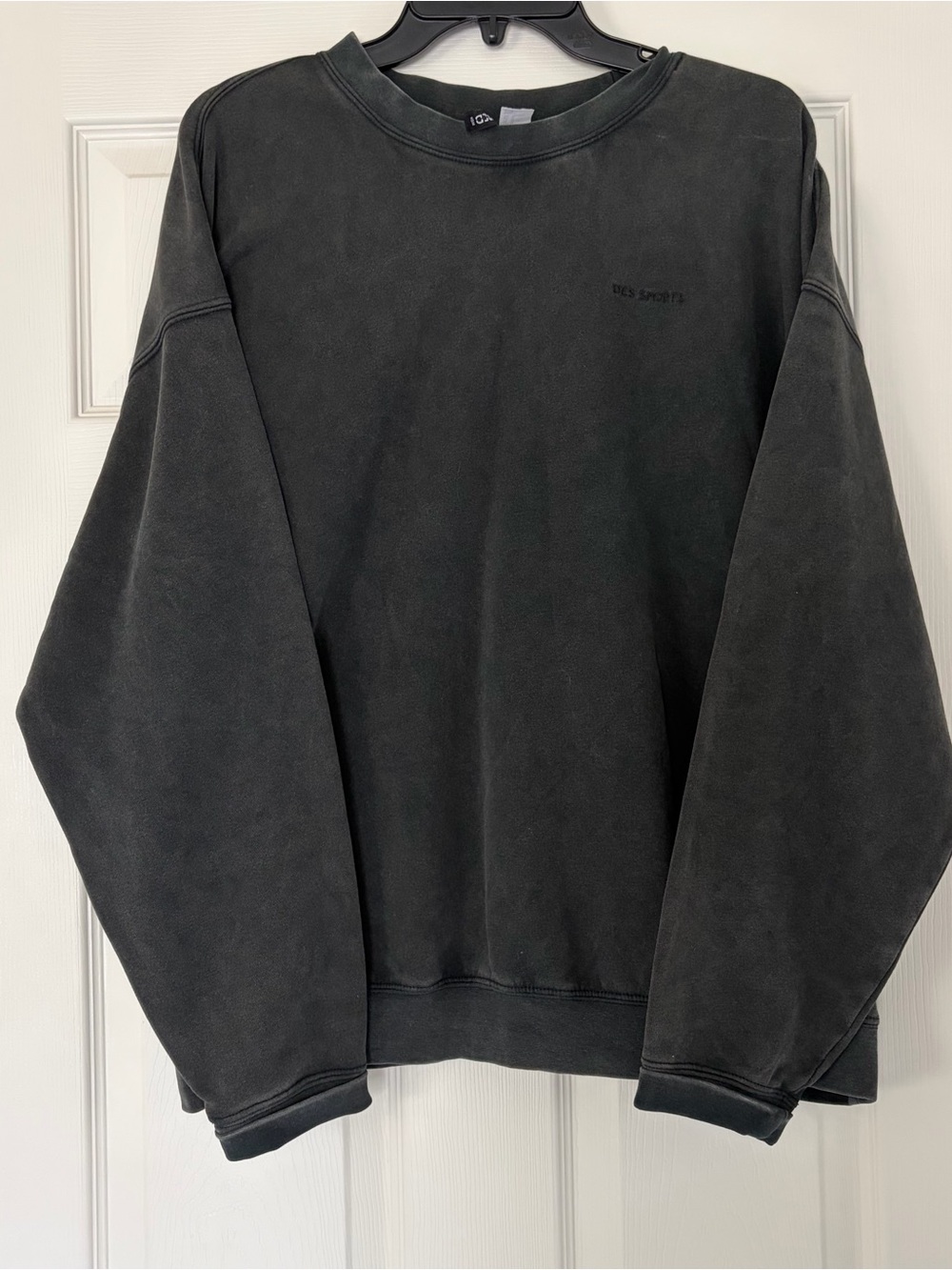 H&M Women’s Acid Wash Grey Crewneck Sweatshirt